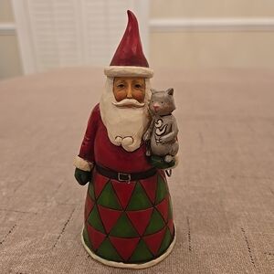 Jim Shore "The Most Purr-Fect Time Of Year" Santa Figurine